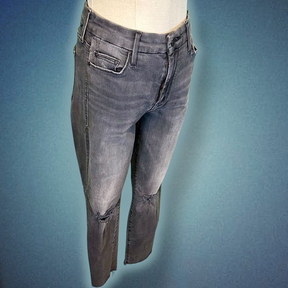 NWOT MOTHER Denim ‘The Looker Ankle Fray’ Jeans in “Burning Out Lanterns” Sz 27 - Picture 14 of 16